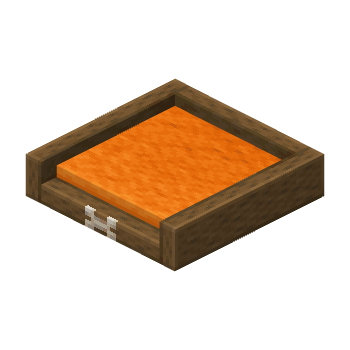 Large Orange Pet Bed