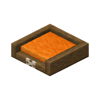Medium Orange Pet Bed