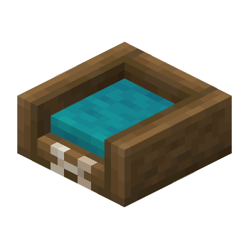 Small Cyan Pet Bed