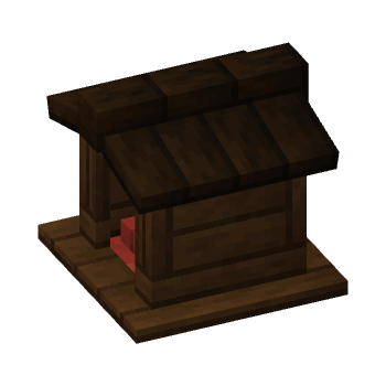 Medium Dark Oak Pet House
